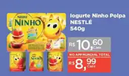 Supermercados Mundial Iogurte Ninho Polpa Nestlé oferta