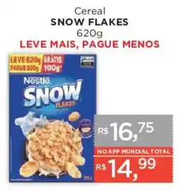 Supermercados Mundial Cereal snow flakes oferta