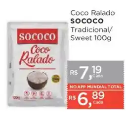 Supermercados Mundial Coco ralado sococo tradicional/sweet oferta