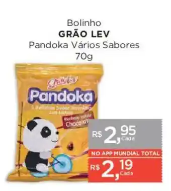 Bolinho grão lev pandoka vários sabores