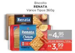 Supermercados Mundial Biscoito renata vários tipos oferta