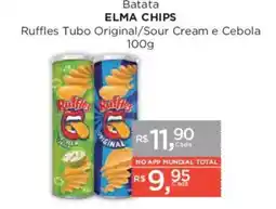 Supermercados Mundial Ruffles Tubo Original/Sour Cream e Cebola oferta