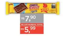 Supermercados Mundial choco biscuit leite oferta