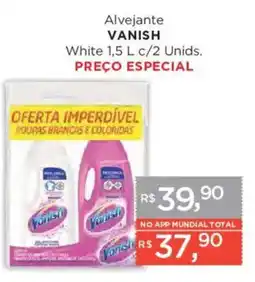 Supermercados Mundial Alvejante vanish white oferta