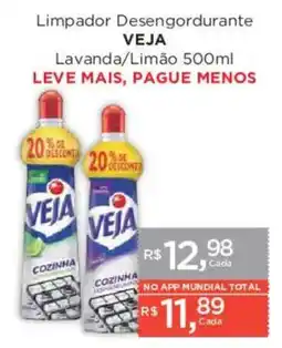 Supermercados Mundial Limpador Desengordurante Veja Lavanda/Limão oferta