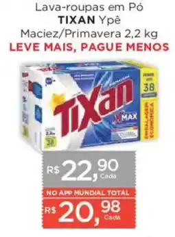Supermercados Mundial Lava-roupas em Pó Tixan Ypê Maciez/Primavera oferta