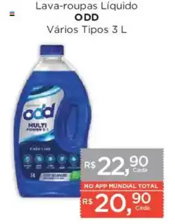 Supermercados Mundial Lava-roupas Líquido Odd Vários Tipos oferta