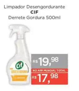Supermercados Mundial Limpador Desengordurante Cif Derrete Gordura oferta
