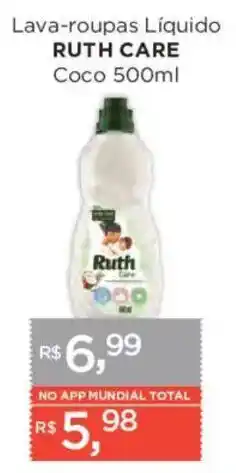Supermercados Mundial Lava-roupas Líquido Ruth Care Coco oferta
