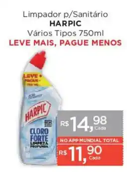 Supermercados Mundial Limpador p/Sanitário Harpic Vários Tipos oferta