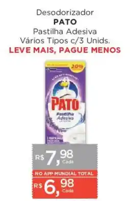 Supermercados Mundial Desodorizador pato pastilha adesiva oferta
