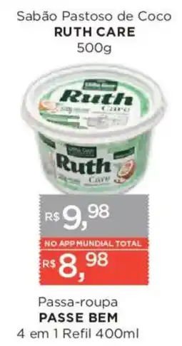 Supermercados Mundial Sabão Pastoso de Coco Ruth Care oferta