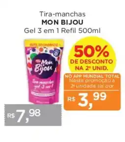 Supermercados Mundial Tira-manchas mon bijou gel 3 em 1 oferta