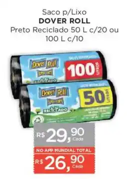 Supermercados Mundial Saco p/Lixo Dover Roll oferta