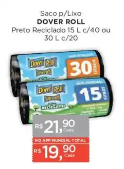Supermercados Mundial Saco p/lixo dover roll oferta