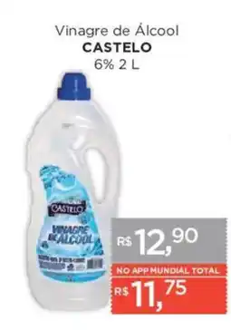 Supermercados Mundial Vinagre de álcool castelo oferta