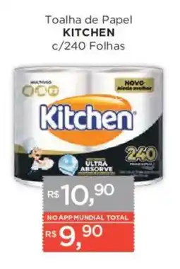 Supermercados Mundial Toalha de Papel Kitchen oferta