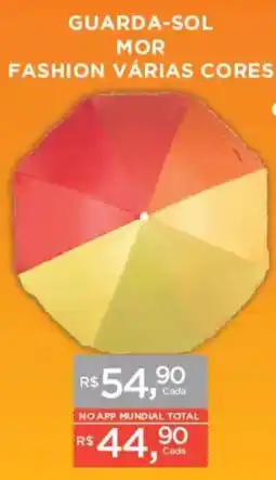 Supermercados Mundial Guarda-sol mor fashion várias cores oferta
