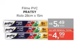 Supermercados Mundial filme pvc pratsy oferta