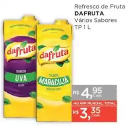 Supermercados Mundial Refresco de Fruta Dafruta Vários Sabores oferta