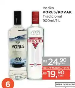 Supermercados Mundial Vodka vorus/kovak tradicional oferta