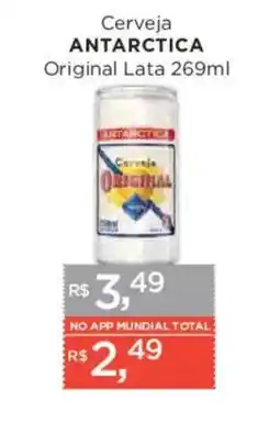 Supermercados Mundial Cerveja antarctica original oferta