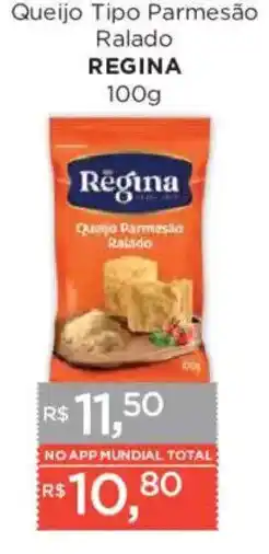 Supermercados Mundial Queijo tipo parmesão ralado oferta