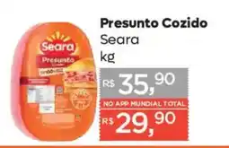 Supermercados Mundial Presunto cozido seara oferta