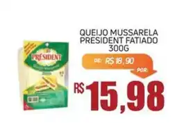 Economart Atacadista queijo mussarela president fatiado oferta