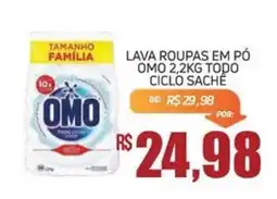 Economart Atacadista Lava roupas em pó omo 2,2kg todo ciclo sachê oferta