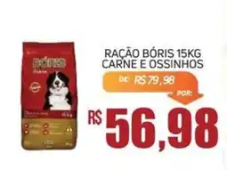 Economart Atacadista Ração bóris 15kg carne e ossinhos oferta