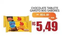 Economart Atacadista Chocolate tablete garoto 80g sabores oferta