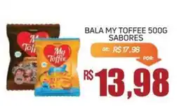 Economart Atacadista bala my toffee sabores oferta