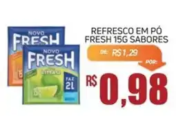 Economart Atacadista Refresco em pó fresh 15g sabores oferta
