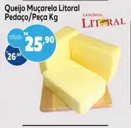 GoodBom Queijo Muçarela Litoral Pedaço-peça 1kg oferta