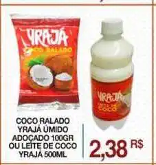 Mercadão Atacadista Coco Ralado Yrajá úmido Adoçado Ou Leite De Coco Yrajá 500ml oferta