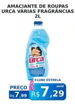 Supermercado Estrela Azul Amaciante de roupas urca várias fragrâncias oferta