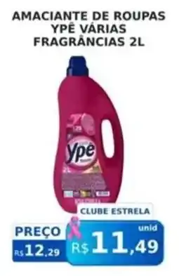 Supermercado Estrela Azul Amacianete de roupas ypê várias fragrâncias oferta