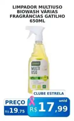 Supermercado Estrela Azul Limpador multiuso biowash várias fragrâncias gatilho oferta