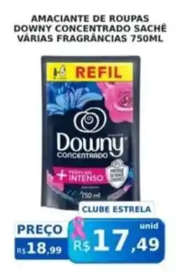 Supermercado Estrela Azul Amaciante de roupas downy concentrado sachê oferta
