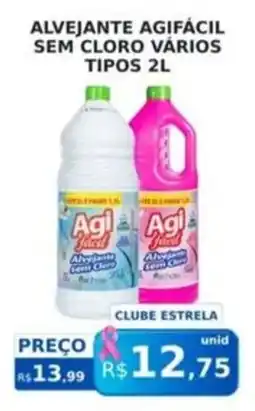 Supermercado Estrela Azul Alvejante agifácil sem cloro vários tipos oferta