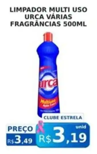 Limpador multi uso urca várias fragrâncias