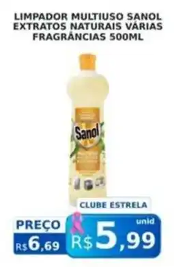 Supermercado Estrela Azul Limpador multiuso sanol extratos naturais varias fragrancias oferta