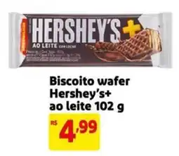 Mercado Extra Biscoito wafer Hershey's+ ao leite oferta