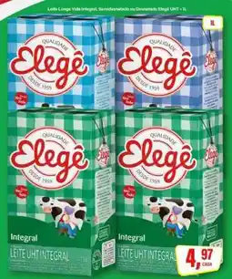 Rede Supermarket Leite Longa Vida Integral, Semidesnatado ou Desnatado Elegê UHT - 1L oferta