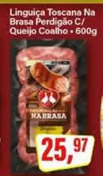 Rede Supermarket Linguiça Toscana Na Brasa Perdigão C/ Queijo Coalho oferta
