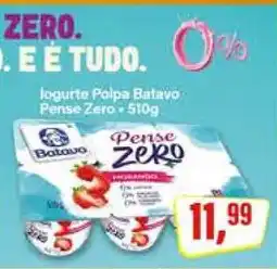 Rede Supermarket Iogurte Polpa Batavo Pense Zero - 510g oferta