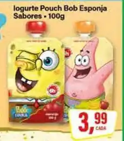 Rede Supermarket Iogurte Pouch Bob Esponja Sabores oferta