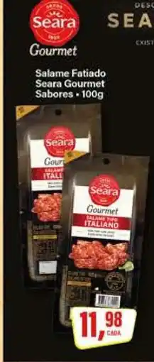 Rede Supermarket Salame Fatiado Seara Gourmet Sabores oferta