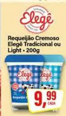 Rede Supermarket Requeijão Cremoso Elegê Tradicional ou Light oferta